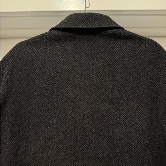 Men’s Wool Blend Herringbone Shacket Coat North 44 Degrees Size M Charcoal Gray - Picture 8 of 16